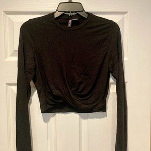 H&M Divided Crop Top - Long Sleeve - Size M
